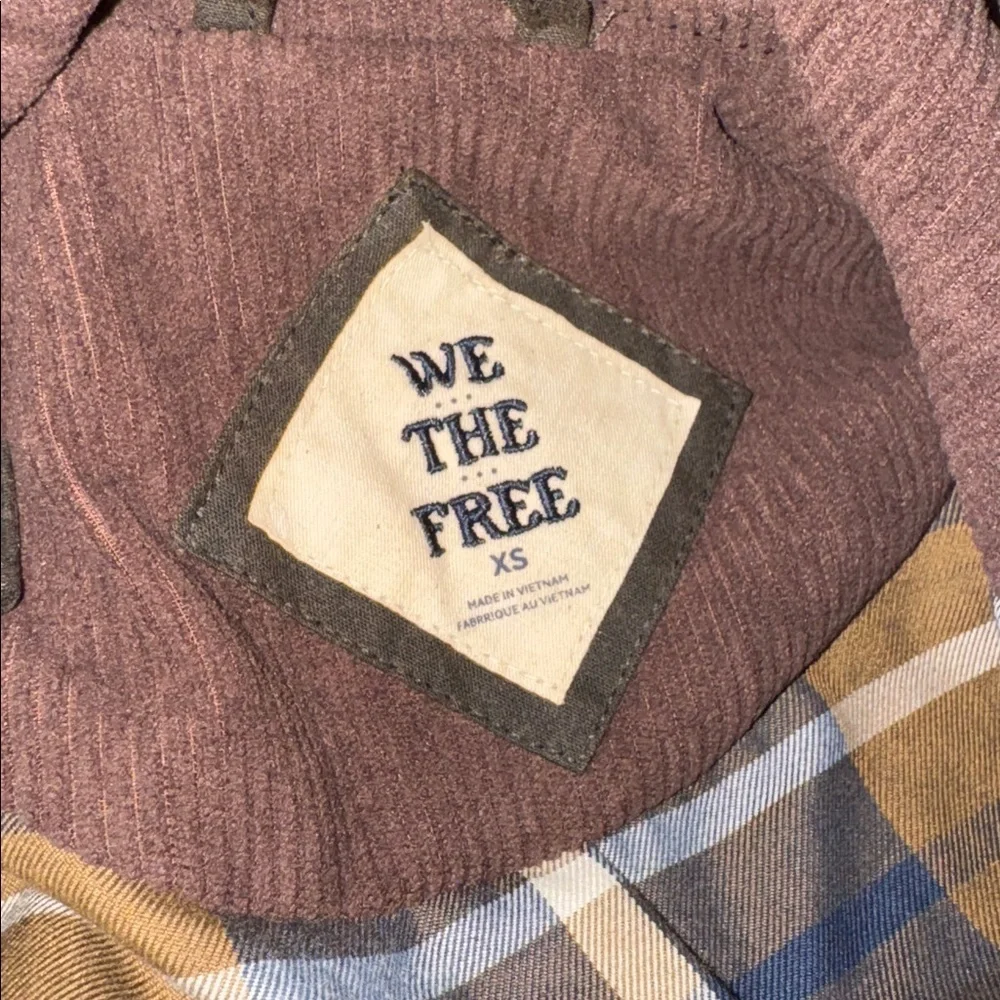 New Free People We The Free Cori Waxed Zip Front Wax Long Oversized Chore Jacket